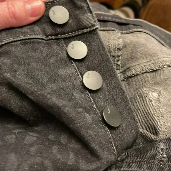 J Brand Lillie JB0022472 Savannah black/gray leopard print jeans 26 - Picture 5 of 7